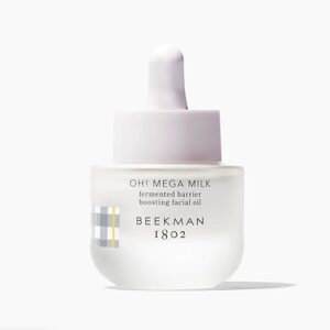 Beekman 1802 Oh! Mega Milk Facial Oil - Niacinamide & Vitamin C - Barrier Boosting - Fragrance Free - Intensely Hydrates & Softens - Cruelty Free